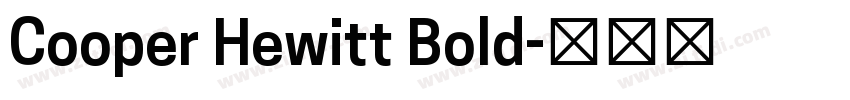 Cooper Hewitt Bold字体转换